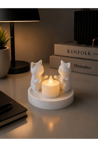 ARPAT NEXT Tealight with Cat Figure