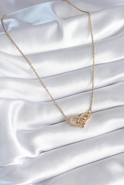 online kapsulavm avm alışveriş 316L Steel Gold Color Zircon Stone Model Women...