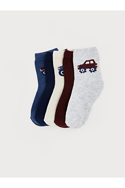 LC Waikiki Rmz Gi̇yi̇m Farkiyla Baby Boy Socks 5-Pack