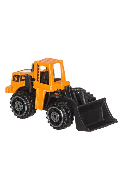 OEM Jucărie vehicul de construcții miniatural din metal, scară 1:64 - Galben