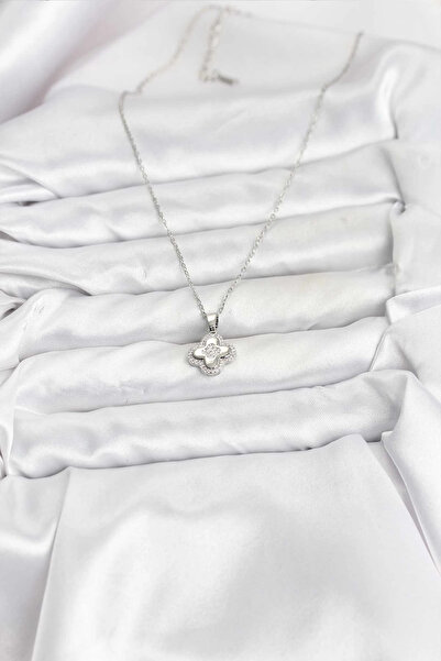 online kapsulavm avm alışveriş 316L Steel Chain Silver Color Zircon Stone Clo...