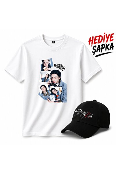 barsdepo Hyunjin This That T-Shirt, Premium Quality Unisex Kids/Adult (Hat Gi...