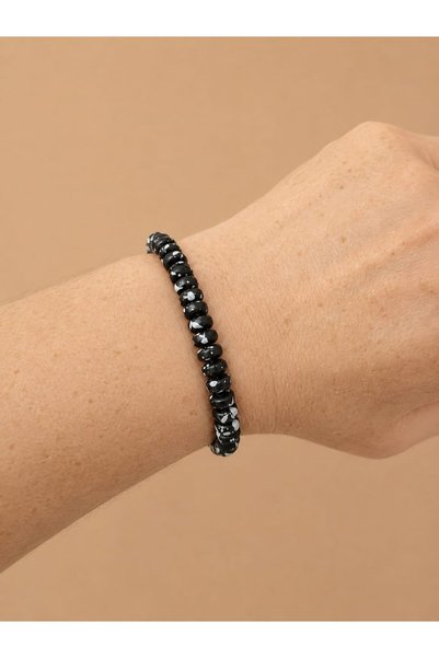 Sinem Şanlı Atelier Nox 6 mm Hareli Hematite Bracelet 3 Colors