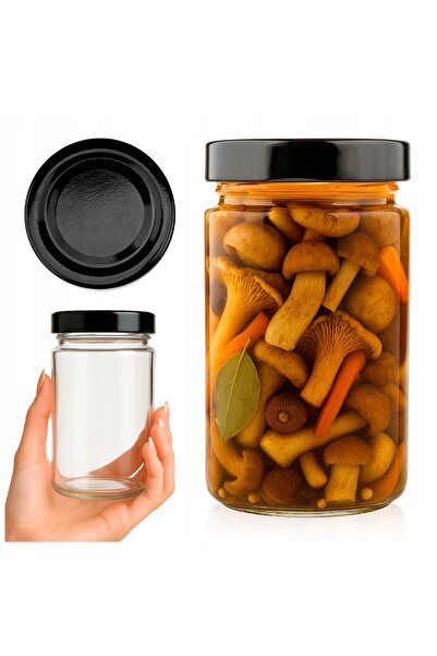 SuperButelki Borcan din Sticla cu Capac pentru Condimente Si Pateu, 330 ml, T...