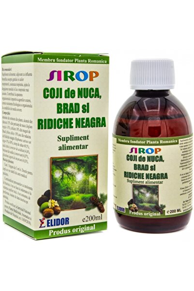 Elidor Sirop coji nuca brad ridiche neagra 200ml