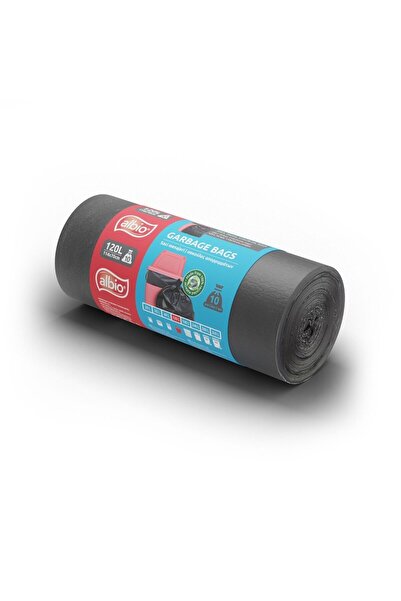 OEM Albio garbage bags, black, 120 L, 10 pieces