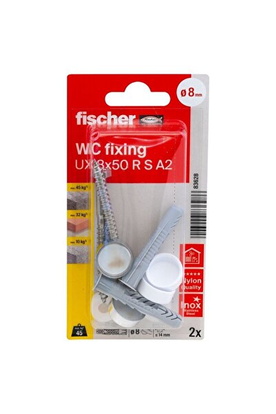 OEM Set fixare sanitare, Fischer, diblu 8 x 50 mm, surub 70 x 6