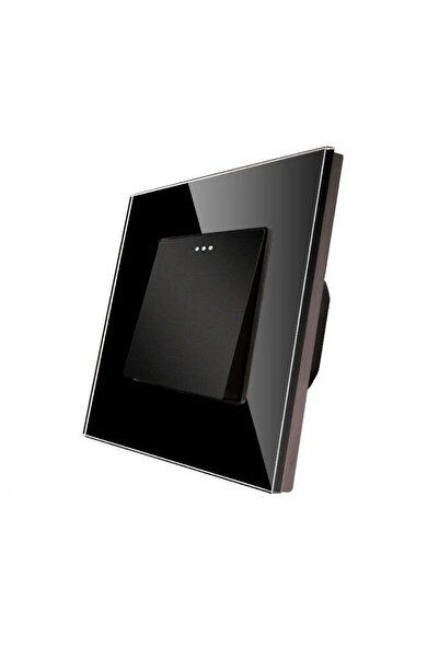 OEM Luxion LXD-MP001GF-B single switch, recessed, glass frame included, black