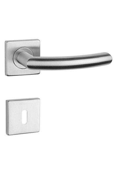 OEM Maner cu rozeta patrata pentru usa interior, Sterk SM1707, inox, argintiu...