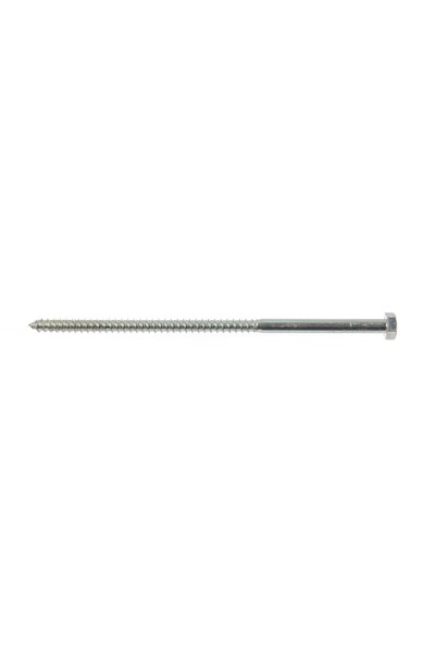 OEM Surub pentru lemn, cu cap hexagonal, zincat alb, 12 x 280 mm