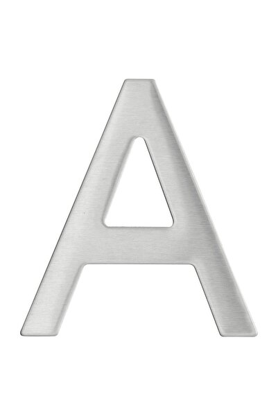 OEM Letter A for home, stainless steel, silver, 7.6 x 7 cm