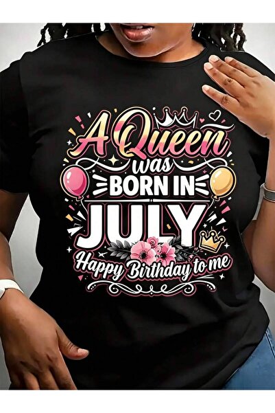21JNRY Women's Birthday T-Shirt, Pink cotton Round Neck, Printed With Words A...