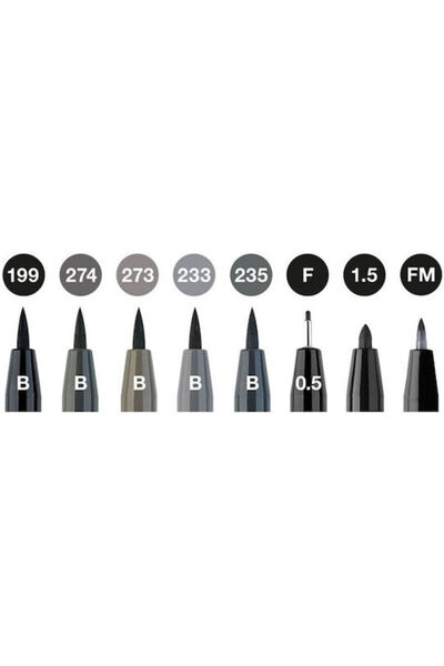 Faber Castell Φάμπερ-Καστέλ Πιτ Στυλό Καλλιτέχνη Μαρκαδόροι Σχεδιασμού Ινδίας...