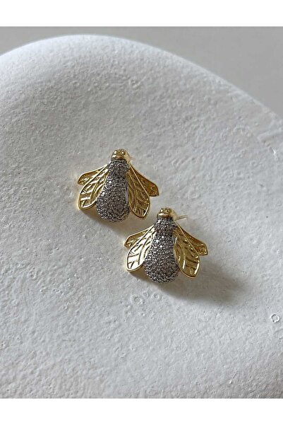8atelier Gold Bee Detail Earrings