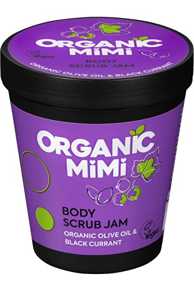ORGANİC MİMİ Jam Olive & Black Currant Body Scrub 250g – Gentle Exfoliating S...