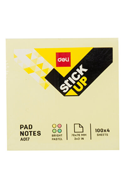 MC Micostore Sticky notes 76*76mm 4 pastel colors 400 deli sheets