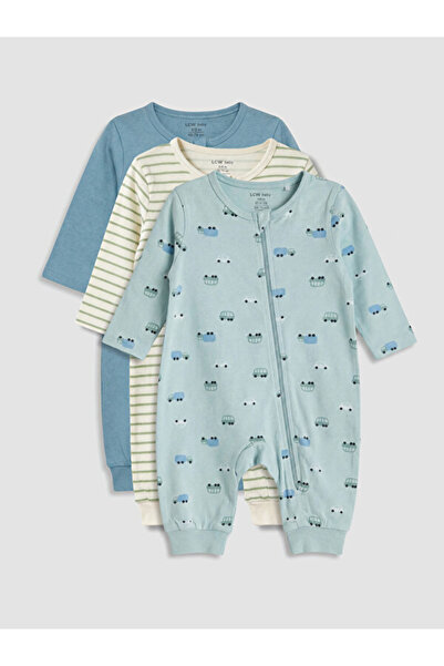 LC Waikiki Shining Store's Glittering Choices Printed Baby Boy Rompers 3-Piec...