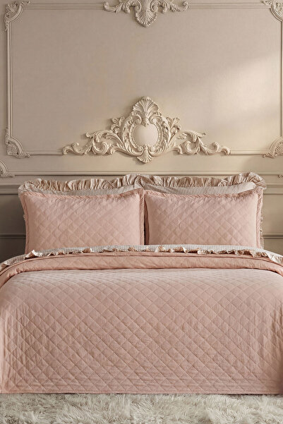 Doqu Home Rosabelle Milas Bedspread Single Powder