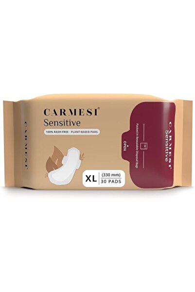 Carmesi Carmizi Sensitive Sanitary Pads - 30 Pads (Large) - 100% Certified by...