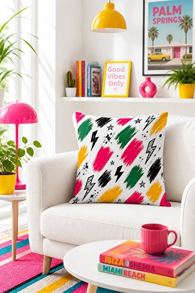Bertille Home Σειρά Pop Art Κάλυμμα μαξιλαριού διπλής όψης με ψηφιακή εκτύπωση