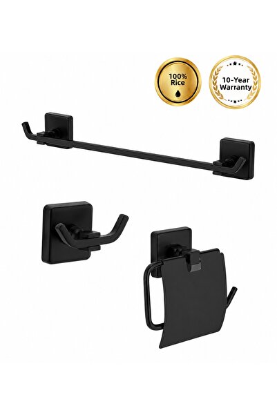 OSSO BANYO Nature Series Brass Chrome Bathroom Accessory Set Towel Holder Han...