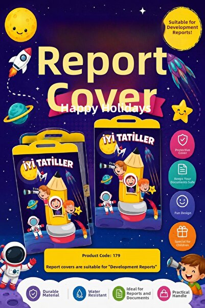 Ata Yayıncılık Ata School Report Card Cover (Suitable for Development File) P...