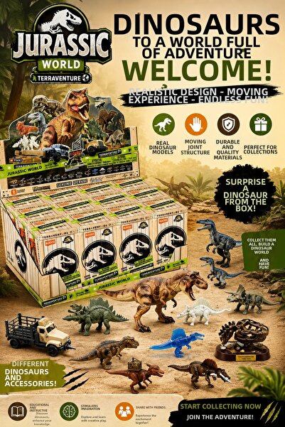 Muhcu Home 🦖   Let the Adventure Begin with Surprise Dinosaur Figures!