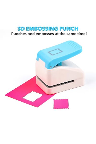 Fivy Embossed Stamp Punch Design Scrapbooking Material - Stamp Shaped Punch P...
