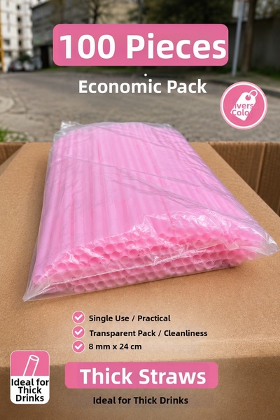 ardin Colorful Thick Frozen Straw 8mm 24cm