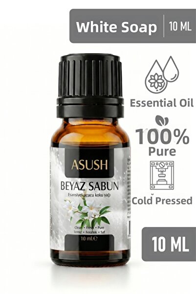 ASUSH زيت عطري للصابون الأبيض 10 مل - عطر صابون نظيف ومنعش ودائم
