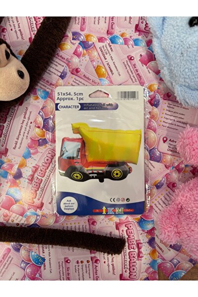 pembe balon Truck Foil Balloon 51X54,5Cm