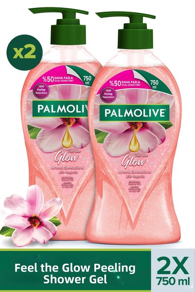 Palmolive جل الاستحمام أروما سينسيشن فيل جلو 750 مل × 2، جل استحمام للجسم، جل...