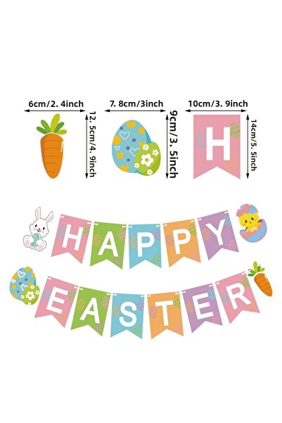 Generic Brand Rabbit Themed Banner 1 Piece Birthday Decoration