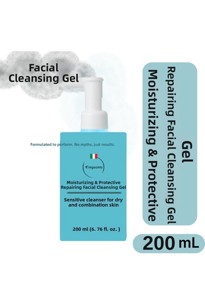 Cinquanta Moisturizing & Barrier Repairing Facial Cleansing Gel 200 ml – Gent...