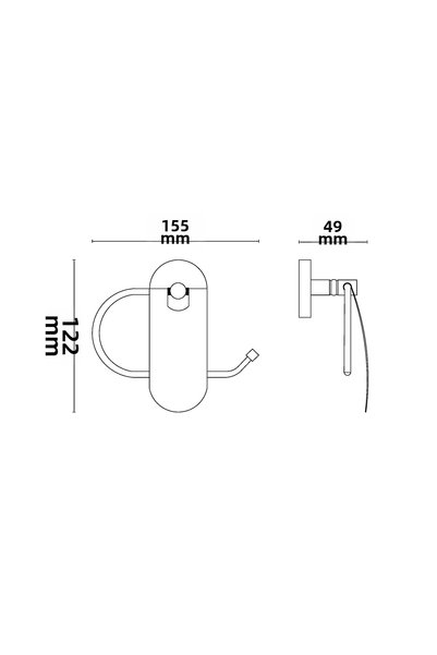 ÇELİK BANYO D10-007 - Wish Paper Holder