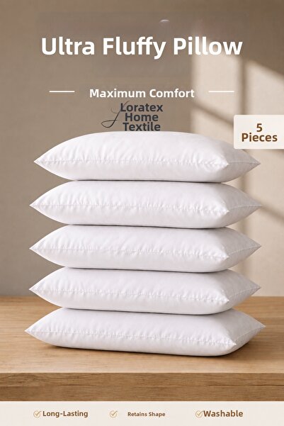Lorateks Relaxează-te |   Set de 5 perne umplute cu fibre de silicon |   800 ...
