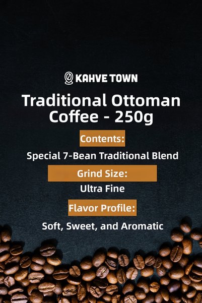 Aboul Qahwaa Traditional Ottoman Coffee Cylinder Box - 250 Gr.