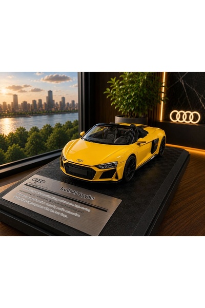 scntoys Audi R8 Spyder Diecast Model Car 1:26 Scale Boxed with Special Stand ...