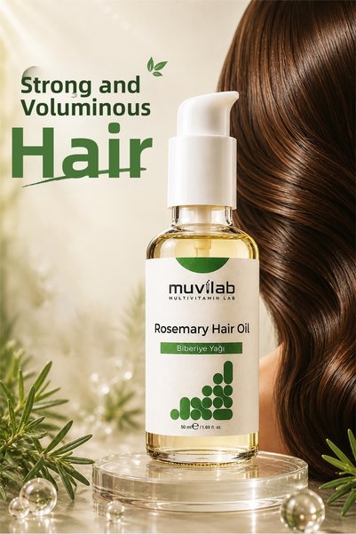 muvilab Rosemary Oil Hair Growth and Anti-Hair Loss Care Complex for Burnt and Damaged Hair