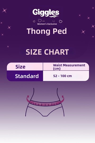 giggles Panty Pad (Menstrual Night Panties) Waist Size 52-100 cm Standard Size 5 Pack 20 Pieces