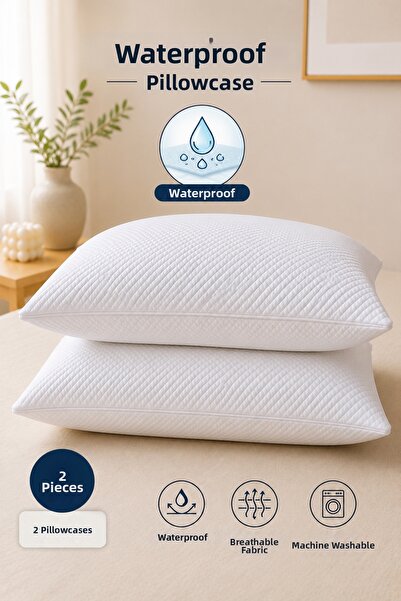 Mercury 2 Pieces of Liquid-Proof 50X70Cm Pillow Covers |   Jacquard