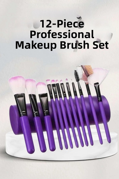 ARMÜZ Makeup Brush 12 Piece Set Soft Tip Suitable for Eye Makeup Lightweight ...
