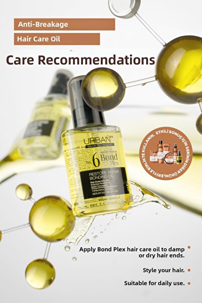 Urban Care No.6 Bond Plex Restore Repair Anti-Damage Serum Hair Care Oil 100 Ml-Veganbonding Oil