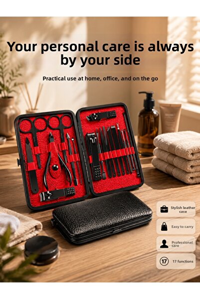 FTA TİCARET Professional Stainless Steel Manicure & Pedicure Set New Generation