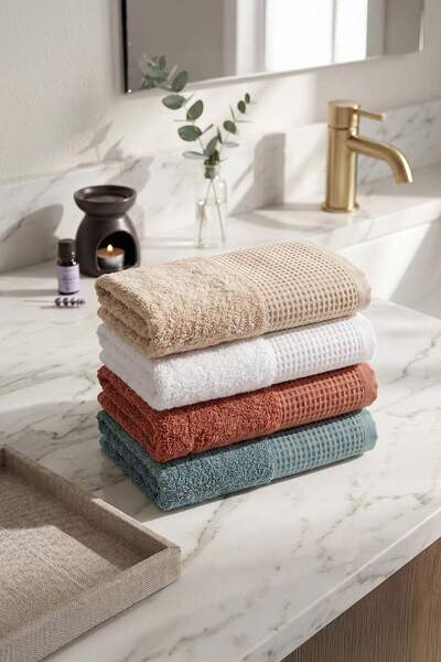 TRENDYOLMİLLA HOME 4-teiliges Badetuch 50x85 TPHSS26HVL00009