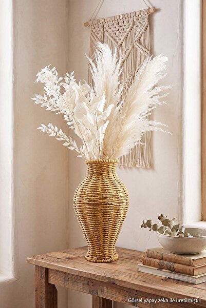 TRENDYOLMİLLA HOME Vază cu aspect de răchită 24 cm TPHAW27VZ00001