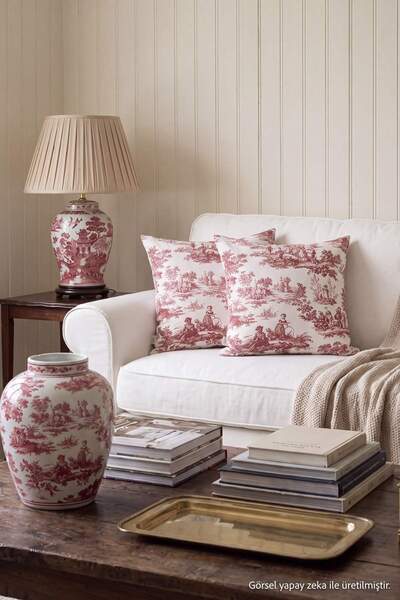 TRENDYOLMİLLA HOME غطاء وسادة بتصميم عتيق مكون من قطعتين TPHSS26KKK00010