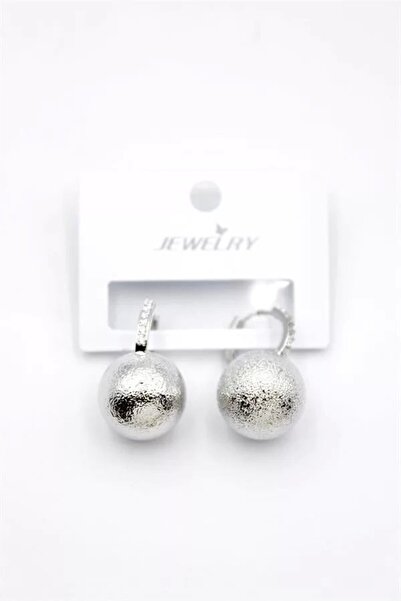 Generic Brand Ball Earrings - Silver