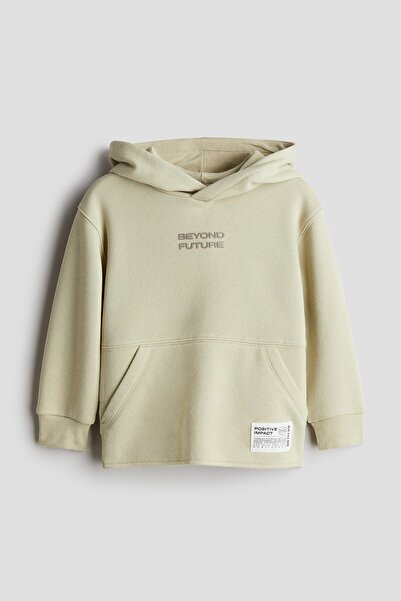 H&M Kapüşonlu ve Baskılı Üst