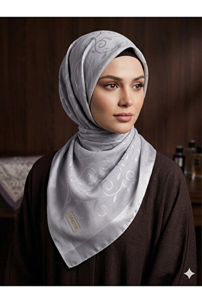Yagmurbulutscarf Orkide yakma gri lavanta model